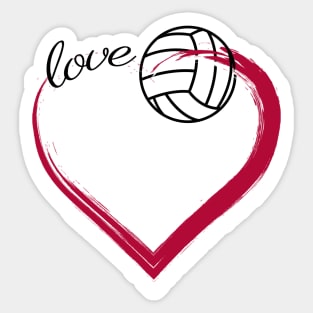 Love Volleyball Gifts Sticker